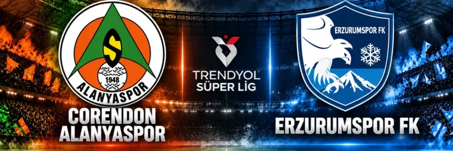 Alanyaspor Erzurumspor karşılaşması Trendyol Süper Lig 7. hafta