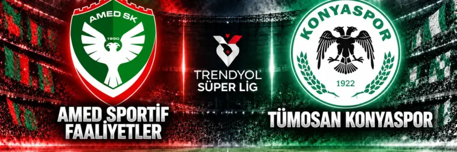 Amed Sportif Faaliyetler Konyaspor maçı Trendyol Süper Lig